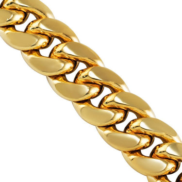 10k Yellow Gold Miami Cuban Chain 13.5 mm